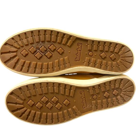 Sz 11 Women's Timberland Dausette Wheat Brown Nubuck High Top Sneaker Shoes, EUC - Picture 10 of 13